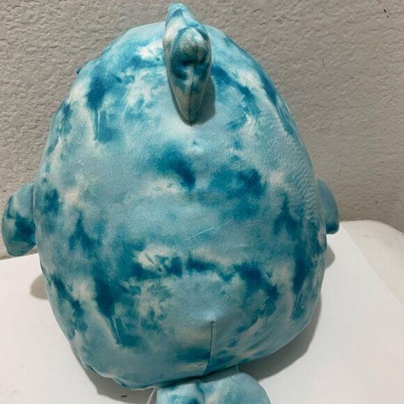 Squishmallows NWOT 12” Danika the Blue Crinkle Tie-Dye Dolphin First to Market! - Picture 5 of 5
